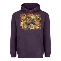 Plum autumn distressed background Heavyweight Hoodie - BundleAndBundleShop