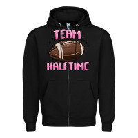 Black team halftime football Zipper Hoodie - MaliasSmallBusiness
