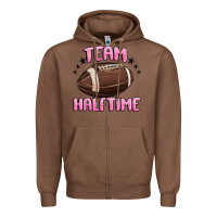 Chestnut team halftime football Zipper Hoodie - MaliasSmallBusiness