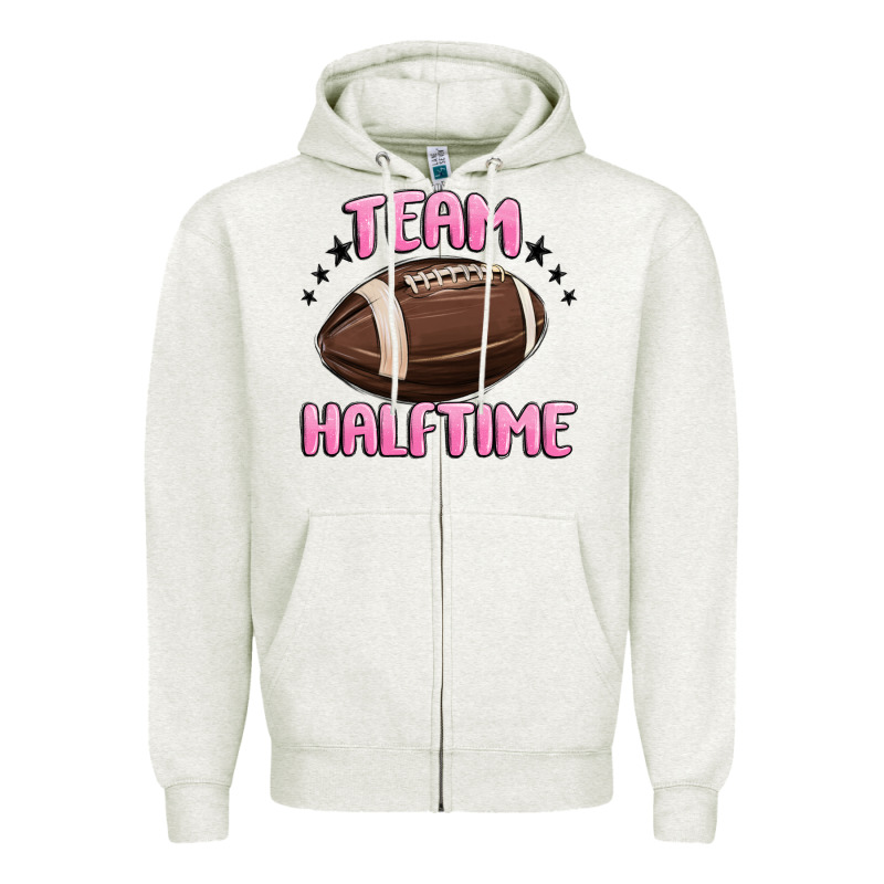 Team Halftime Football Zipper Hoodie by MaliasSmallBusiness | Teevron