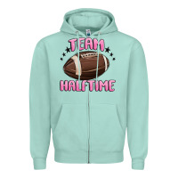 Seafoam team halftime football Zipper Hoodie - MaliasSmallBusiness