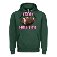 Sports Green team halftime football Zipper Hoodie - MaliasSmallBusiness