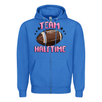True Royal team halftime football Zipper Hoodie - MaliasSmallBusiness