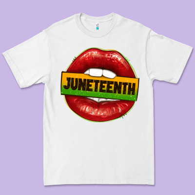 Premium Tee juneteenth lips