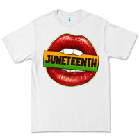 White juneteenth lips Premium Tee - texasbilliewilder