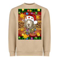 Christmas Sheep Air Freshener Heavyweight Sweatshirt | Teevron
