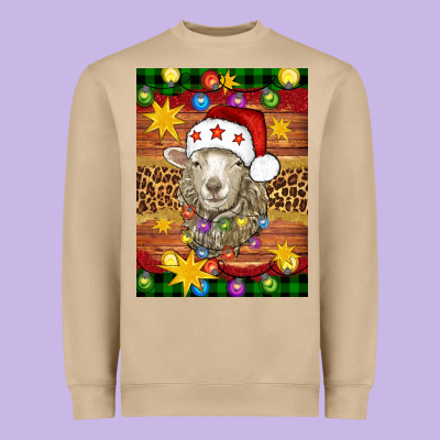 Christmas Sheep Air Freshener Heavyweight Sweatshirt Designed By Artiststas