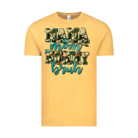 Vintage Mustard mama mom mommy bruh with arrow Vintage Tee - AdoDesignShop