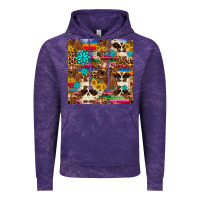 Cloud Purple western sunflower bucket cow seamless pattern Vintage Hoodie - HRA Design Shop