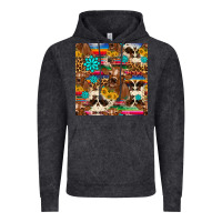 Vintage Black western sunflower bucket cow seamless pattern Vintage Hoodie - HRA Design Shop