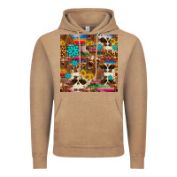 Vintage Coffee western sunflower bucket cow seamless pattern Vintage Hoodie - HRA Design Shop