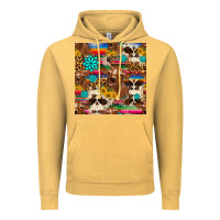 Vintage Mustard western sunflower bucket cow seamless pattern Vintage Hoodie - HRA Design Shop