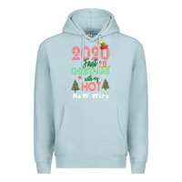 Blue Mist 2020 First Christmas With My Hot New Wife Premium Hoodie - Bettercallsaul