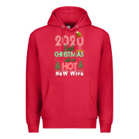 Cardinal 2020 First Christmas With My Hot New Wife Premium Hoodie - Bettercallsaul