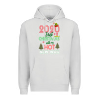 Dove Grey 2020 First Christmas With My Hot New Wife Premium Hoodie - Bettercallsaul
