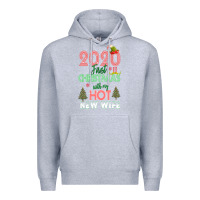 Heather Grey 2020 First Christmas With My Hot New Wife Premium Hoodie - Bettercallsaul
