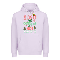 Lilac 2020 First Christmas With My Hot New Wife Premium Hoodie - Bettercallsaul