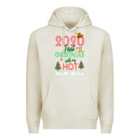 Oatmeal Heather 2020 First Christmas With My Hot New Wife Premium Hoodie - Bettercallsaul