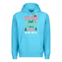 Ocean Blue 2020 First Christmas With My Hot New Wife Premium Hoodie - Bettercallsaul