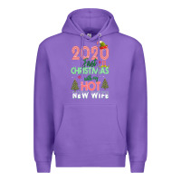 Purple 2020 First Christmas With My Hot New Wife Premium Hoodie - Bettercallsaul