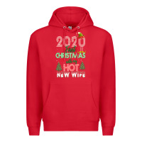 Red 2020 First Christmas With My Hot New Wife Premium Hoodie - Bettercallsaul