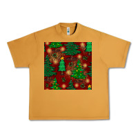 Peanut Butter christmas trees seamless pattern Urban Heavy Tee - BundleAndBundleShop