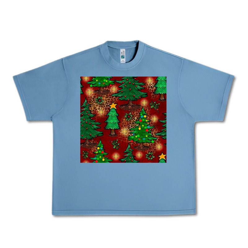 Christmas Trees Seamless Pattern Urban Heavy Tee by BundleAndBundleShop | Teevron