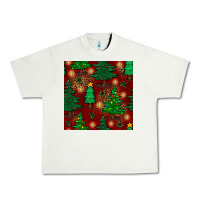 Pistachio christmas trees seamless pattern Urban Heavy Tee - BundleAndBundleShop