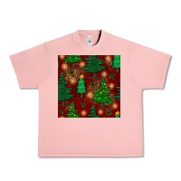 Salmon christmas trees seamless pattern Urban Heavy Tee - BundleAndBundleShop