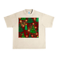 Sandshell christmas trees seamless pattern Urban Heavy Tee - BundleAndBundleShop