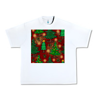 White christmas trees seamless pattern Urban Heavy Tee - BundleAndBundleShop