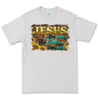 Dove Grey jesus the way the truth the life Premium Tee - BarkalooDesign