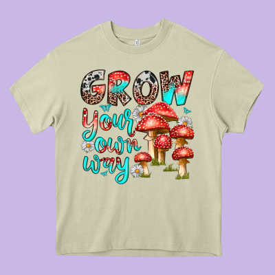 Grow Your Own Way Heavy Core Tee Designed By Texasbilliewilder