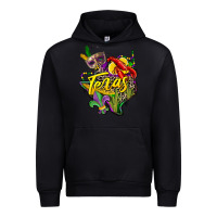 Black texas map mardi gras Urban Hoodie - CowGirlArtShop