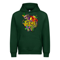 Forest Green texas map mardi gras Urban Hoodie - CowGirlArtShop
