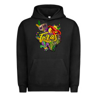Pigment Black texas map mardi gras Urban Hoodie - CowGirlArtShop
