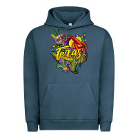Pigment Midnight Navy texas map mardi gras Urban Hoodie - CowGirlArtShop