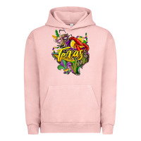 Pigment Salmon texas map mardi gras Urban Hoodie - CowGirlArtShop