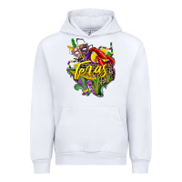 White texas map mardi gras Urban Hoodie - CowGirlArtShop