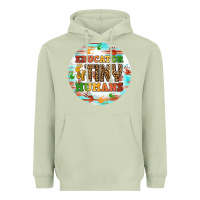 Matcha educator of tiny humans round earring Heavyweight Hoodie - BundleAndBundleShop