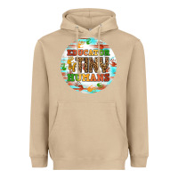 Mushroom educator of tiny humans round earring Heavyweight Hoodie - BundleAndBundleShop