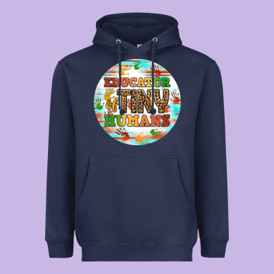 Educator Of Tiny Humans Round Earring Heavyweight Hoodie Designed By Bundleandbundleshop