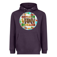 Plum educator of tiny humans round earring Heavyweight Hoodie - BundleAndBundleShop