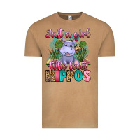 Vintage Camel just a girl who loves hippos Vintage Tee - Artiststas