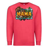Cardinal mama cowboy western font cactuslove mom Premium Sweatshirt - LillyAllenDesigns