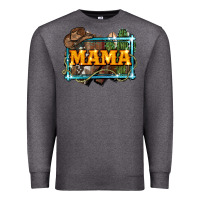 Charcoal Heather mama cowboy western font cactuslove mom Premium Sweatshirt - LillyAllenDesigns