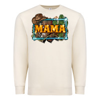 Sandshell mama cowboy western font cactuslove mom Premium Sweatshirt - LillyAllenDesigns