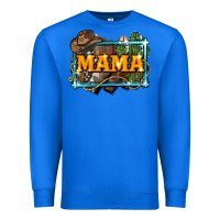 True Royal mama cowboy western font cactuslove mom Premium Sweatshirt - LillyAllenDesigns