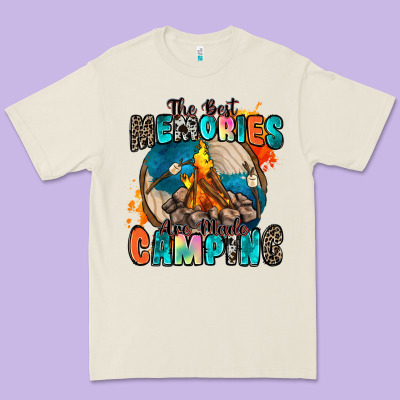 The Best Memories Are Made Camping Premium Tee Designed By Zillion Design Studio