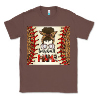 Chestnut Baseball Mom Messy Bun Classic Tee - CowhideDigitalArt